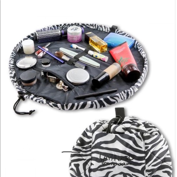 Sephora Accessories - LAY/N/GO COSMETIC CASE DELUXE 22” ZEBRA PRINT NWOT